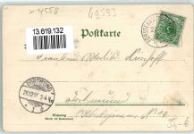49584 W4557 Fürstenau b Bramsche, Hase 1899 Lithographie Ev. Krankenhaus Große Straße Hohe Tor Ev. Kirche Marktplatz Bahnhof Kriegerdenkmal Schloss Kath. Kirche