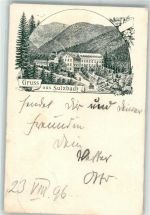71560 W7158 Sulzbach an der Murr 1896 - Vorläufer Bahnpost Appenweier - Oppenau
