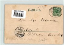 06679 O4860 Hohenmölsen 1896 - Rathaus Topfmarkt Kirche Vorläufer 1880er Jahre Bahnpost Weissenfels - Zeitz Zug 240