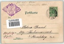 01612 O8401 Diesbar-Seußlitz 1899 Lithographie Schloss Hirschstein Elbtal Dampfschiffstation Gasthaus Zum Ross
