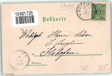 73441 W7085 Bopfingen 1900 Gebrauchsspuren Elektrizitätswerk Schlossberg Marktplatz Lithographie