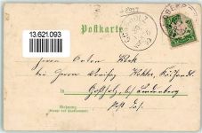 88179 W8999 Oberreute , Allgäu 1899 Lithographie Oberdorf Unterdorf Glückwunsch Neujahr
