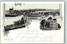 95689 W8591 Fuchsmühl 1902 Lithographie Zollerisches Lehensgut Ottobad Wiesau