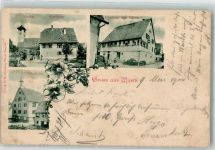 72213 W7272 Wart - Schulhaus Kirche Pfarrhaus Gasthaus Zum Hirsch
