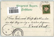93470 W8491 Lohberg b Lam, Oberpf 1897 Lithographie Kaskaden Brombeeren