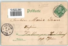 79576 W7858 Ötlingen 1901 Lithographie Gasthaus Zum Ochsen Tracht