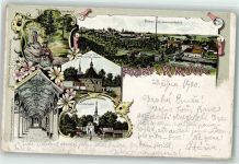Rimau Rimov 1900 Lithographie Kirche