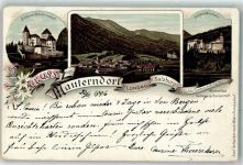 5570 Mauterndorf Lithographie Schloss Mauterndorf Schloss Moosham