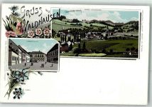 4391 Waldhausen im Strudengau Gebrauchsspuren Marktplatz Lithographie