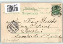 Apenrade Aabenraa 1904 Prägedruck Elisensund