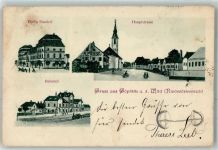 3800 Göpfritz an der Wild - Gasthaus Ekel Bahnhof Eisenbahn Hauptstrasse