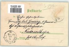 88179 W8999 Oberreute , Allgäu 1899 Lithographie Unter- und Oberdorf Stoiben Rindelskopf