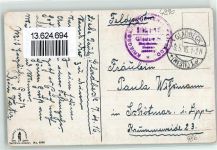 45964 W4390 Gladbeck 1916 - Möller-Schächte Eingang Feldpost Kriegsgefangenlazarett Zeche