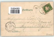 93133 W8412 Burglengenfeld 1899 Lithographie Gasthaus zur Post Pfälzerhof Rathaus