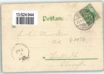 61184 W6367 Karben 1903 - Sängerfest Sänger Zylinder Parade Fahnen Harfe