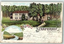 34346 W3510 Hann. Münden 1901 Lithographie Fuldatal Gasthaus Schweizerhof