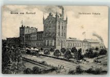 24589 W2353 Nortorf b Neumünster - Bierbrauerei Holsatia Eisenbahn Bahnübergang Schranke