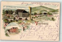 58285 W5820 Gevelsberg 1897 Lithographie Vogelsang Gasthaus am Vogelsang Kaiserl. Postamt