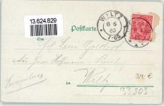 33803 W4803 Steinhagen , Westf 1905 Lithographie Kirchplatz Bahnhof Vierschlingen