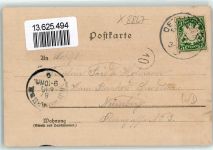 86732 W8867 Oettingen i.Bay. 1904 Lithographie / Mondschein Rentamt Marktplatz Wörritz-Brücke