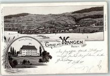 78337 W7763 Wangen , Bodensee 1897 Lithographie Schloß Marbach Bodensee