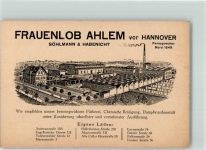 30159 W3011 Ahlem , Kr Hannover KEINE AK Fabrik Söhlmann & Habenicht Färberei Chem. Reinigung Geschäftskorrespondenz