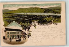 54486 W5556 Mülheim Mosel 1901 Lithographie Gasthaus Sauermilch Brenneberg