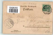 54486 W5556 Mülheim Mosel 1901 Lithographie Gasthaus Sauermilch Brenneberg