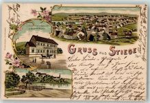 38899 O3721 Stiege 1901 Lithographie Schloßbrauerei Klapproth Am Wassen