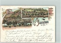 56130 W5409 Dausenau 1899 Lithographie Gasthaus Zum Nassauer Hof Fr. Siering