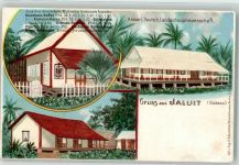 Lithographie Jaluit Kaiserl. Deutsch. Landeshauptmannschaft Deutsches Kolonialhaus Nr 10