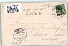 35108 W3559 Battenfeld , Kr Frankenberg, Eder 1899 Lithographie Vorläufer Hotel Rohde Rathaus Battenberg Ederthal