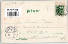 99765 O5504 Heringen , Helme 1899 Lithographie Postamt Rathaus Schloß Zuckerfabrik Obermühle