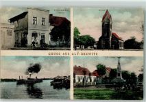 03172 O7561 Drewitz , NL 1916 - Denkmal Friseurgeschäft Fritsch Oder Dampfer