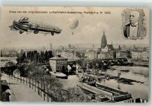 W6000 Frankfurt am Main Zeppelin Luftschiff Graf Ferdinand von Zeppelin Ballon ILA 1909