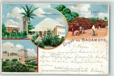 Bagamoyo 1898 Lithographie Boma D.O.A.G. Gouvernements Messe Schwarzafrikaner Deutsches Kolonialhaus Nr 5