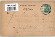 04643 O7230 Geithain 1902 Lithographie Hotel Altenburg Kirche Unterstadt
