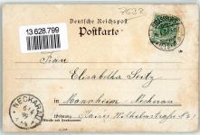 77948 W7632 Friesenheim , Baden 1899 Lithographie Dorfstraße Kriegerdenkmal Gasthaus zum Adler Hund Huhn