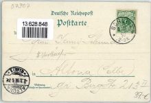 07907 O6550 Schleiz 1898 Lithographie Bergkirche Hotel Sonne Eremitage Villa Luginsland Heinrichsruh