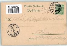 61250 W6390 Kransberg , Taunus 1898 Lithographie Schloß Discher Stiftung Gasthaus zur Burg Cransberg Wappen