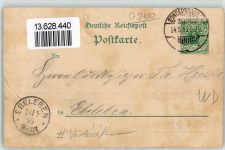 99706 O5400 Sondershausen , Thür 1899 Gebrauchsspuren Vorläufer Jagdschloß zum Possen Pfaue Rehe Bärenzwinger Lithographie