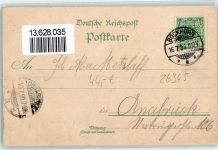 26345 W2935 Bockhorn , Jadebusen 1899 Lithographie Gasthaus zum grünen Wald Saal Bühne Garten Grossh. Jagdhütte Urwald