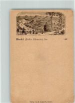 01847 O8351 Bastei Gebrauchsspuren Vorläufer 80er Jahre Bastei Sächsische Schweiz Lithographie