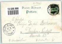 08309 O9405 Eibenstock 1896 Gebrauchsspuren Vorläufer Gasthaus-Cafe Meichsner Gastraum Konditorei-Buffet Lithographie beschnitten