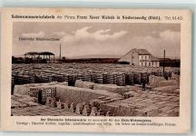 56743 W5442 Niedermendig , Kr Mayen Foto AK Schwemmsteinfabrik Elektr. Mischmaschinen Werksgelände