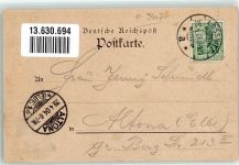 08294 O9407 Lößnitz 1904 Lithographie Hotel Deutsches Haus Rathaus Johannisplatz Bahnhof