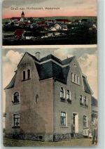 56593 W5453 Horhausen Westerwald Foto AK Wohn- & Geschäftshaus