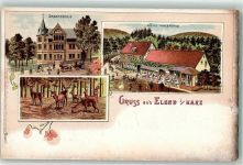 38875 O3701 Elend - WK II Rehe und Hirsche Hotel Waldmühle Dependeance