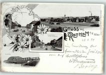 27336 W2818 Rethem Aller 1899 Lithographie Langestraße Seebrücke Margareten