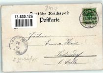 23936 O2420 Grevesmühlen 1899 Lithographie Vorläufer Hotel Brahmberg Hotel Gremsmühlen Dicksee Ruderboot